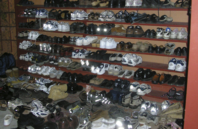 
                    They all had to take their shoes off first.
                                            (Krissy Clark)
                                        