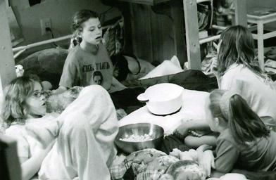 
                    The girls get ready for secret time.
                                            (Maureen Wellner)
                                        