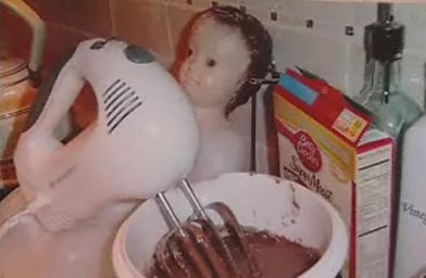 
                    Baby Jesus making brownies.
                                            (Omar Fetouh)
                                        
