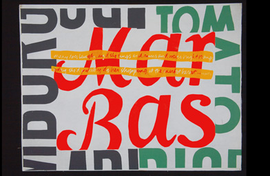 
                    "market basket," silkscreen print, 1964.
                                            (Corita Art Center/Immaculate Heart Community/Joshua White)
                                        