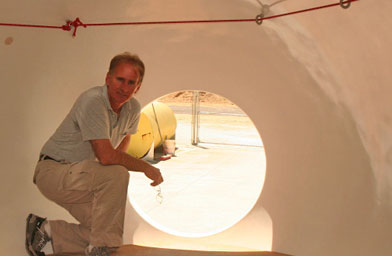 
                    The fallout shelter can comfortably sleep 12, but two dozen can fit in a pinch.
                                            (Michael May)
                                        