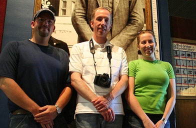 
                    The three come up to the waist of the world's tallest man.
                                            (William Murphy)
                                        
