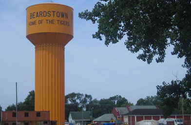 
                    Beardstown, Ill., is home to Cargill Meat Solutions, which employs hundreds of immigrants to process 16,000 hogs each day. Federal officials raided the plant in April, deporting 62 employees.
                                            (Kelly McEvers)
                                        