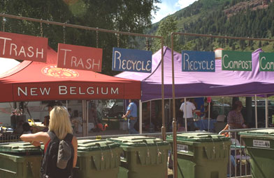 
                    The festival strove to be "green," with, for example, a recycling station.
                                            (Benko Photographics)
                                        