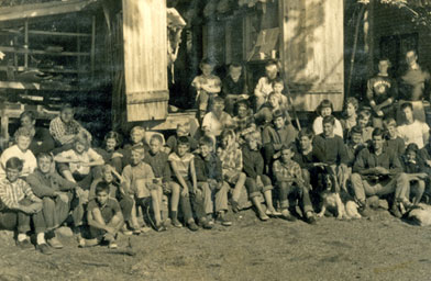 
                    The whole camp included 35 campers and 20 counselors. It was a large ratio so the group could be on sailing and canoeing trips for most of the eight weeks.
                                            (Victoria Silks)
                                        