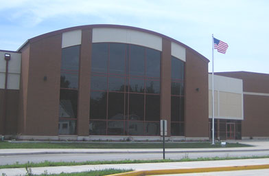 
                    There's a new $22-million school in Beardstown. Superintendent Robert Bagby says the school would not have been possible without the influx of immigrants.
                                            (Kelly McEvers)
                                        