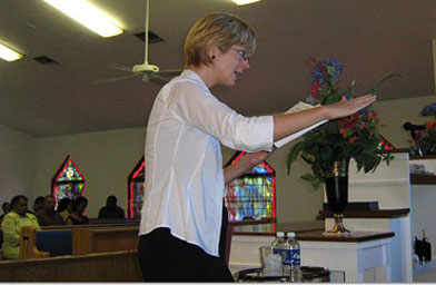 
                    Lyn, directing: Why isn't anyone looking at me?
                                            (Lyn Millner)
                                        
