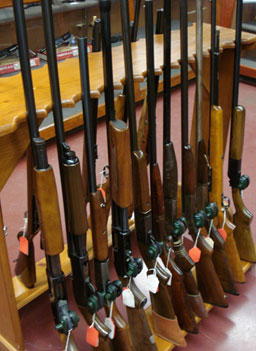 
                    Rifles are also available for purchase at Bob's.
                                            (Nick van der Kolk)
                                        