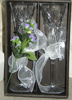 
                    The Vogel's wanted to save the wine glasses from their wedding.
                                            (John Vogel)
                                        
