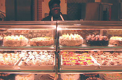 
                    The dessert chef and her wares at the Golden Nugget.
                                            (Suzie Lechtenberg)
                                        