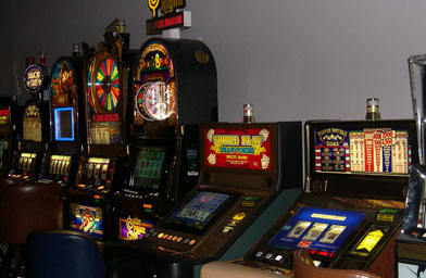 Not a real casino: The casino lab at the University of Nevada, Las Vegas's International Gaming Institute, where casino-bosses-to-be learn their trade.
(Krissy Clark)