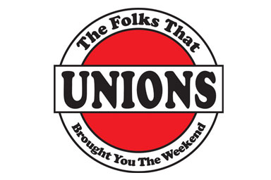 
                    Labor Movement Decal.
                                            (Ricardo Levins Morales)
                                        