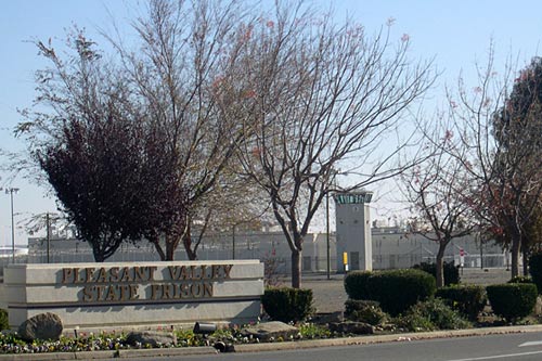 
                    The entrance to Pleasant Valley State Prison.
                                            (Krissy Clark)
                                        