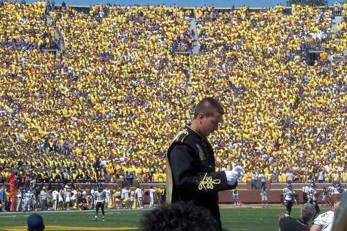 Appalachian State fans were severely outnumbered by their Michigan counterparts. Attendance estimates put Michigan fans ahead by 107,000 to 300.
(Kameron Radford)