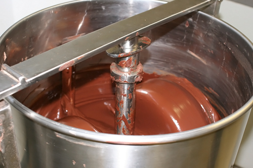 
                    Chocolate is kept fluid and warm in the conch.
                                            (Josh Sarantitis)
                                        