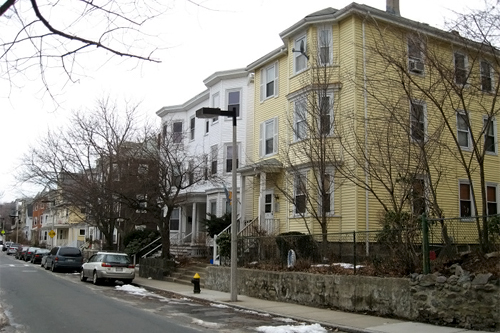 
                    View of a Jamaica Plain, Boston, street.
                                            (Curt Nickisch)
                                        
