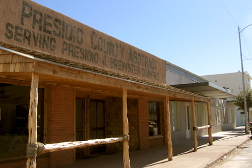 The Presidio County Abstract building is evocative of iconic western movies. It houses a real estate operation and, according to Joani Marginoeot at the Marfa Chamber of Commerce, it is as old as it looks.
(Neille Ilel)