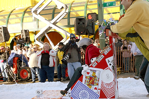All business about their business, the Royal Flush team tries to get things moving in the right direction.
(Anchorage Convention &Visitors Bureau/Cady Lister)