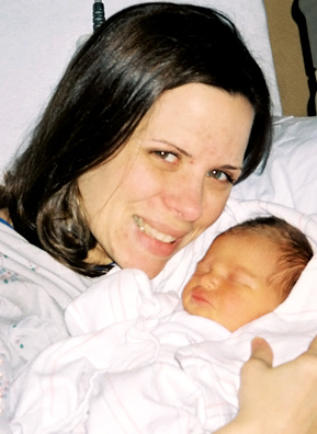 Lillian Case was born a day after the U.S.-led invasion of Iraq. This picture of her with her mother Victoria was taken March 23, 2003, the day after she was born.
(Courtesy Scot Case)