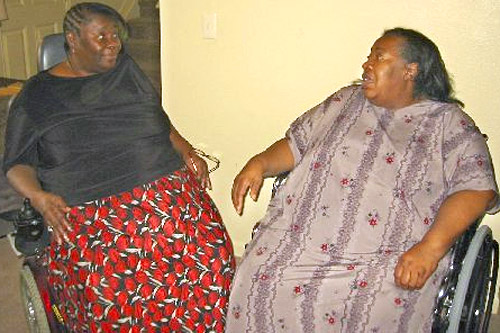 
                    Charnita and Helen, together again.
                                            (Desiree Cooper)
                                        
