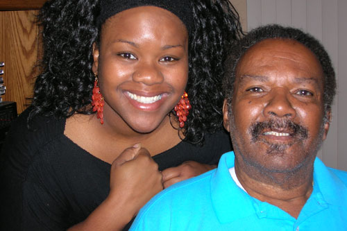 
                    Millie Jefferson and her dad, basketball fanatics
                                            (Jelani Ferguson)
                                        