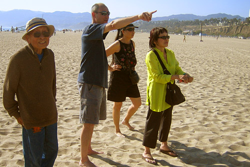 The disparate group of people who stop by the Wongs' kite parties can include old friends from Tyrus' days as a sketch artist at Warner Brothers Studios, family and church members, a concert pianist and an astrophysicist.
(Krissy Clark)