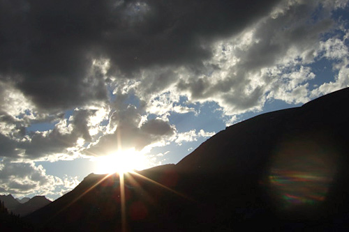 
                    The sunset at Poia Lake.
                                            (Michael May)
                                        