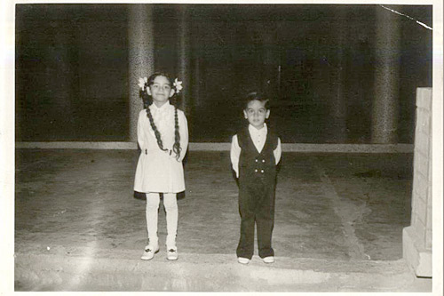 
                    Weekend America guest Ali Adeeb al Naemi with his sister, Ghaida, in Kuwait in the 70s.
                                            (Courtesy Ali Adeeb al Naemi)
                                        
