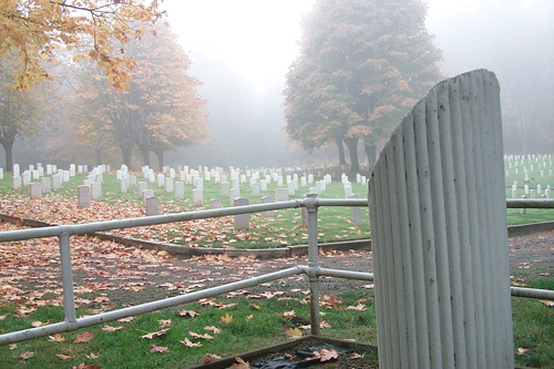
                    Guglielmo Olivotto headstone.
                                            (Jack Hamann)
                                        