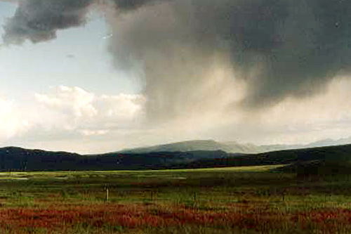 
                    One of the many thunderheads that the Keiths were convinced followed them across the country.
                                            (Tamara Keith)
                                        