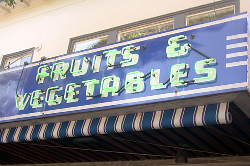 Star Grocery has stocked persimmons, pomegranates and apples harvested from local backyards over the years--oh, and eggs from a neighborhood hen--although the market gave these away so as to avoid heavy regulation from the USDA.
(Krissy Clark)