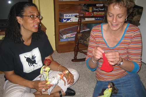 
                    Des and her co-worker, Nanci Olesen.
                                            (Nancy Rosenbaum)
                                        