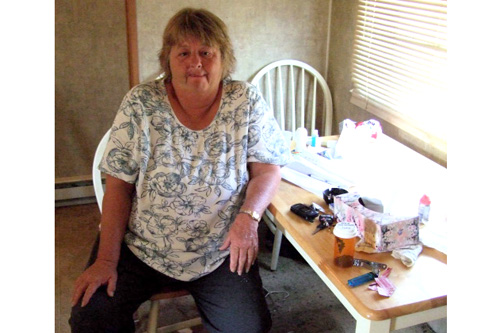 
                    Hazel Raley in her FEMA trailer.
                                            (Michael May)
                                        