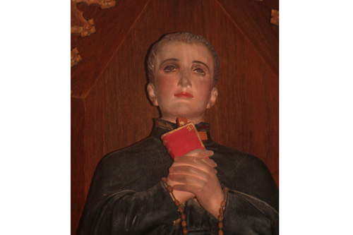 
                    A shrine to Saint John Berchmans.
                                            (Daniel May)
                                        