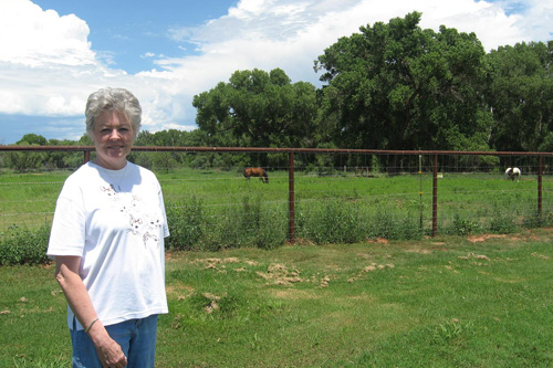 
                    Local resident Deanna King is president of the Cornville Community Association. She says she bristles every time she hears a national reporter say McCain's cabin is in nearby Sedona.
                                            (Rene Gutel)
                                        