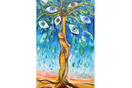 This painting was part of an "interpretating" contest for MOBA members. The winner gets to have his or her interpretation displayed next to the canvas in the museums new gallery at Somerville Theater in Massachusetts.
(Courtesy Museum of Bad Art)