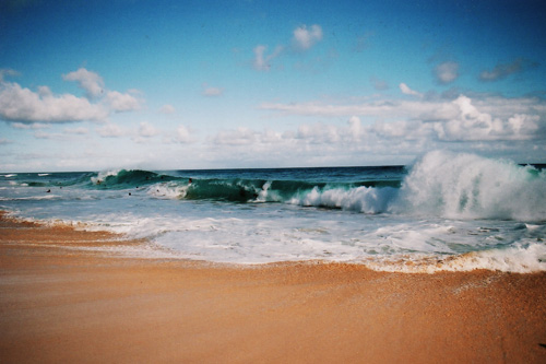 
                    The pounding surf at Sandy Beach, Oahu.
                                            (Heidi Chang)
                                        