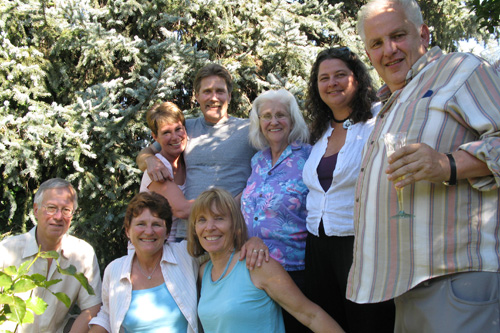 
                    Seiler being welcomed home by family and friends.
                                            (Nancy Mullane)
                                        