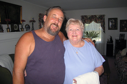 
                    Doris McSweeney with her son Sean at home.
                                            (Joel Rose)
                                        