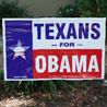 An Obama sign in Texas