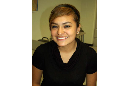
                    Carolina, a 17-year-old student at Cesar Chavez High School near the Ship Channel in Houston.
                                            (Michael May)
                                        