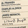 A Disputed "Lizard People" Ballot