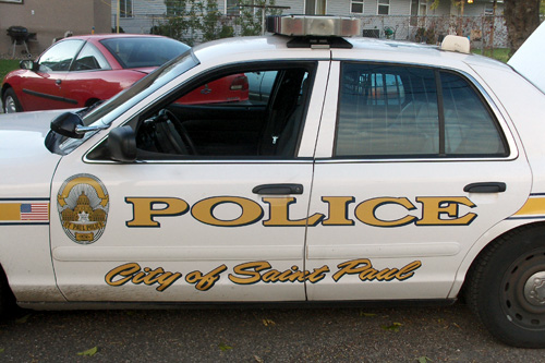 
                    Officer Lundquist's cruiser.
                                            (Marc Sanchez)
                                        