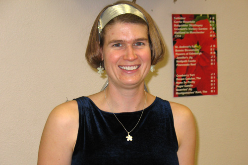 
                    Amy Hoffman at a Christmas event in December.
                                            (Courtesy Amy Hoffman)
                                        