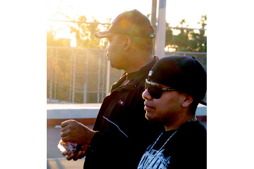 
                    Jose with Sergeant Wilbert Adams, who is Jose's former teacher.
                                            (Daniela Gerson)
                                        